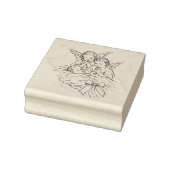 Angels Watching Over Sleeping Baby Religious Rubberstempel (Stempel)