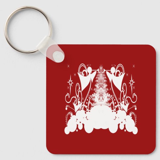 Angels Wijzigen in een aangepaste kleur Sleutelhanger (Voorkant)