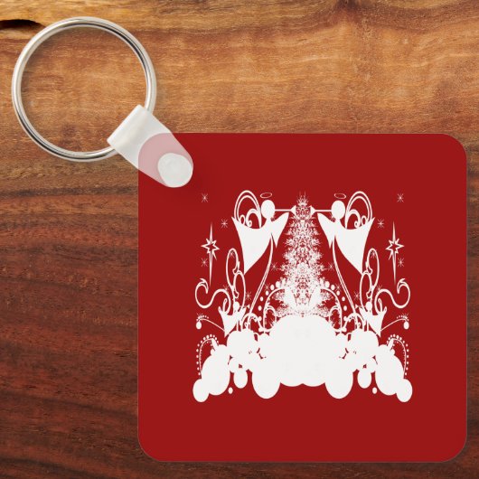 Angels Wijzigen in een aangepaste kleur Sleutelhanger (Voorkant)