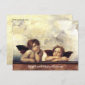 ANGELS / Winged Cherubs , Clouds Raffaello Sanzio Briefkaart (Voorkant / Achterkant)
