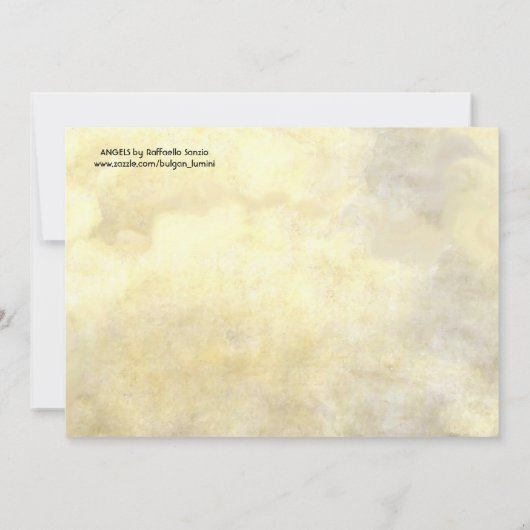 ANGELS / Winged Cherubs , Clouds Raffaello Sanzio Kaart (Achterkant)