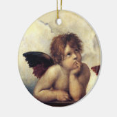 ANGELS / Winged Cherubs , Clouds Raffaello Sanzio  Keramisch Ornament (Links)