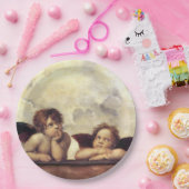 ANGELS / Winged Cherubs , Clouds Raffaello Sanzio Papieren Bordje (Feest)