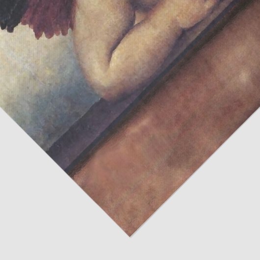 ANGELS / Winged Cherubs , Clouds Raffaello Sanzio Tissuepapier (Detail)