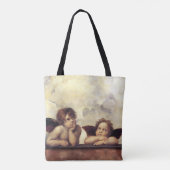 ANGELS / Winged Cherubs , Clouds Raffaello Sanzio Tote Bag (Achterkant)