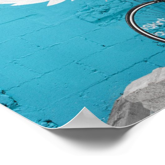 Angel's Wings Blue Red en white Motivation Quote Poster (Hoek)