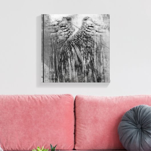 Angels wings canvas afdruk (Insitu (Woonkamer))