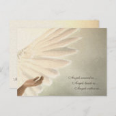 Angels Wings-kaart - Aangepast ontwerp voor Sjablo Briefkaart (Voorkant / Achterkant)