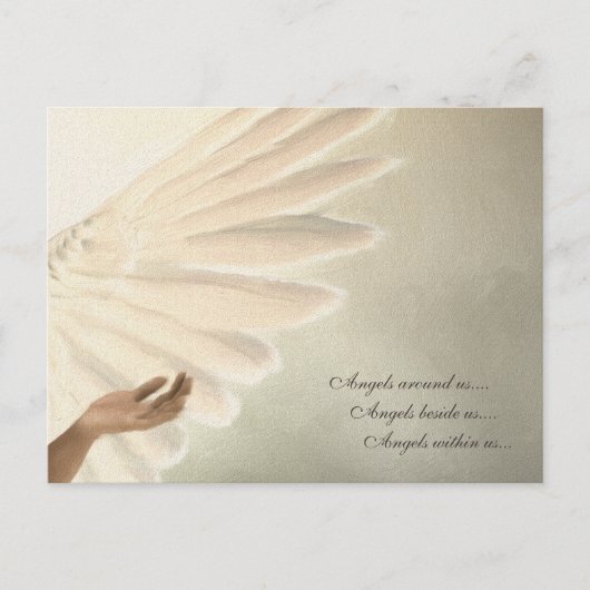 Angels Wings-kaart - Aangepast ontwerp voor Sjablo Briefkaart (Voorkant)