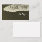 Angels Wings Sepia Grunge Visitekaartjes (Voorkant / Achterkant)