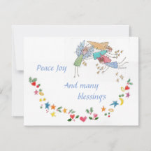 Angels Wish You Peace Joy and Veel Blessings Holid