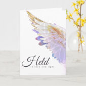 Angels With You Angel Wing – Held, In Love & Light Kaart (Gele Bloem)