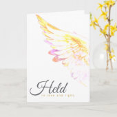 Angels With You - Yellow Wing – Held in Love Light Kaart (Gele Bloem)