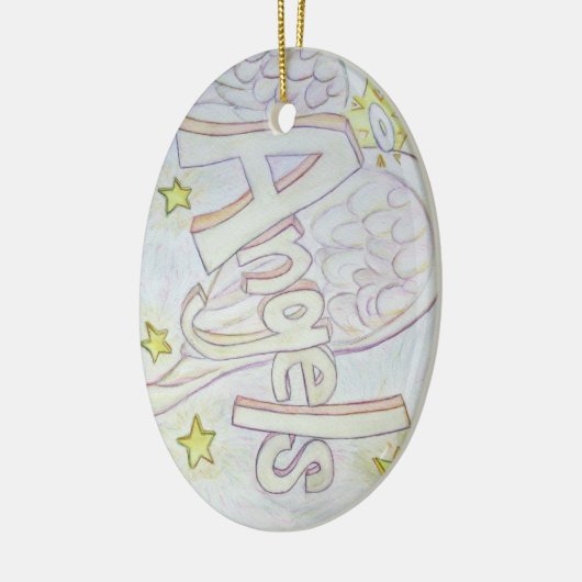 Angels Word Art Custom Hanger Ornamenten (Links)