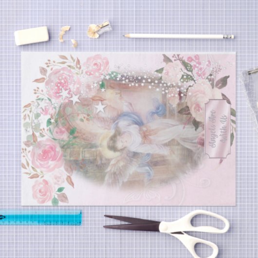 Angels zijn bij ons tissuepapier (Craft)