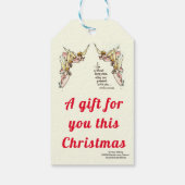 Angels zijn Cadeau, Gracly Mature waterverf Cadeaulabel (Achterkant)