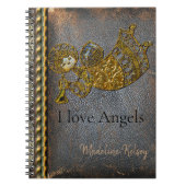 Angels zijn overal in dit seizoen Monogram Notitieboek (Voorkant)