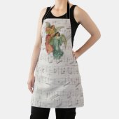 Angels zingen - Victoriaans muziekblad Religious Schort (Insitu)