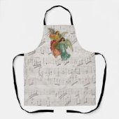 Angels zingen - Victoriaans muziekblad Religious Schort (Voorkant)