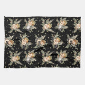  Angels Zwart patroon Theedoek (Horizontaal)