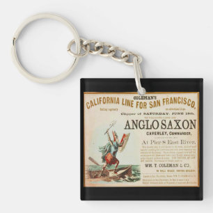 Angelsaksisch  zeilen sleutelhanger