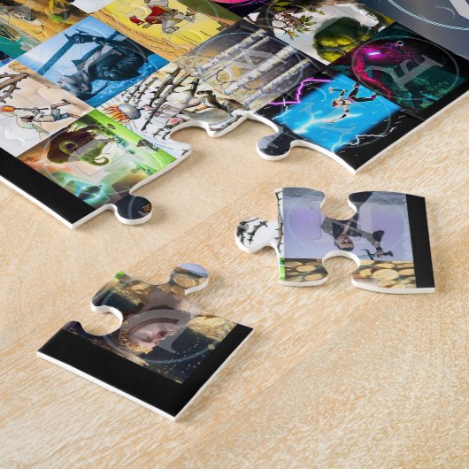 Angelsaksische Futhorc Rune Art Puzzel | runen Legpuzzel (Zijkant)