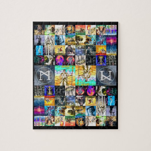 Angelsaksische Futhorc Rune Art Puzzel | runen Legpuzzel (Verticaal)