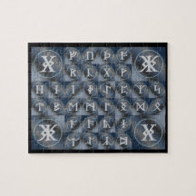 Angelsaksische Futhorc Rune Puzzel | runenalfabet