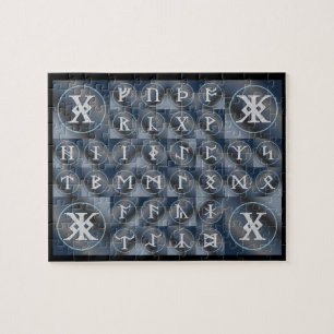 Angelsaksische Futhorc Rune Puzzel   runenalfabet
