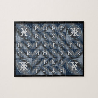 Angelsaksische Futhorc Rune Puzzel | runenalfabet Legpuzzel