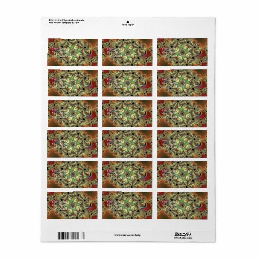 Angelus Fractal Etiket (Full Sheet)