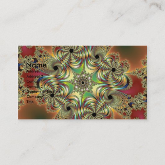 Angelus Fractal Visitekaartje (Voorkant)