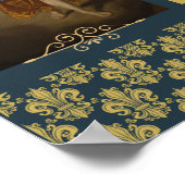 Angelus Gebed met Gabriël en Maria Fleur de Lis Poster (Hoek)