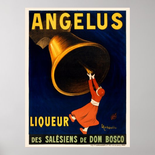 Angelus Liqueur France Vintage Poster 1907 (Voorkant)