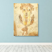 Angelus Novus door Paul Klee Canvas Afdruk (Insitu (Houten vloer))