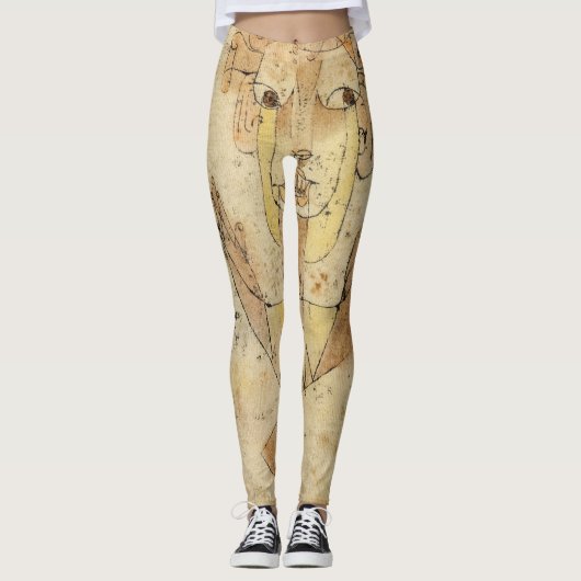 Angelus Novus door Paul Klee Leggings (Voorkant)