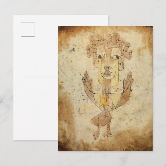 Angelus Novus door Paul Klee Uitnodiging Briefkaart (Voorkant / Achterkant)