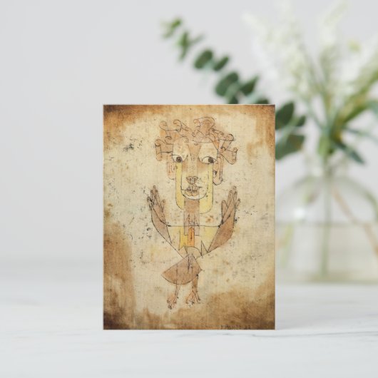 Angelus Novus door Paul Klee Uitnodiging Briefkaart (Staand voorkant)