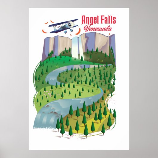 Angelwaterval Venezuela Poster (Voorkant)