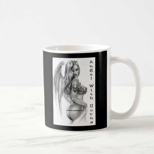 angelwithhornsbnwflash koffiemok (Rechts)