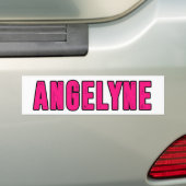 Angelyne naam bumpersticker (Op auto)