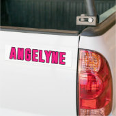 Angelyne naam bumpersticker (Op Truck)