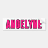 Angelyne naam bumpersticker (Voorkant)
