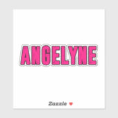 Angelyne naam sticker (Vel)