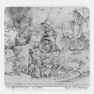 Anger, 1557 vierkante sticker