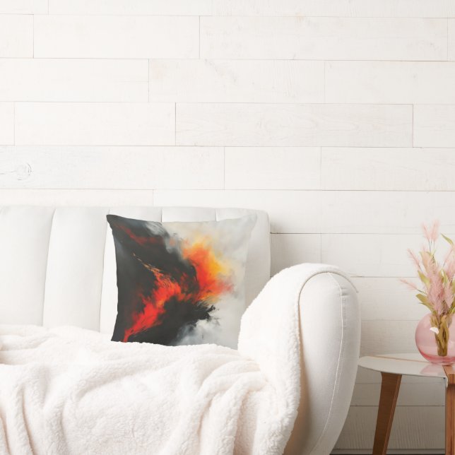 Anger Abstracte kunst Kussen (Bank)