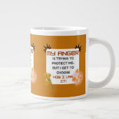 Anger Awareness Quote Grote Koffiekop (Rechts)