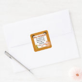 Anger Awareness Quote Vierkante Sticker (Envelop)