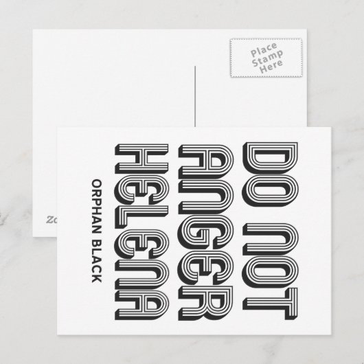 Anger Helena niet Briefkaart (Voorkant / Achterkant)