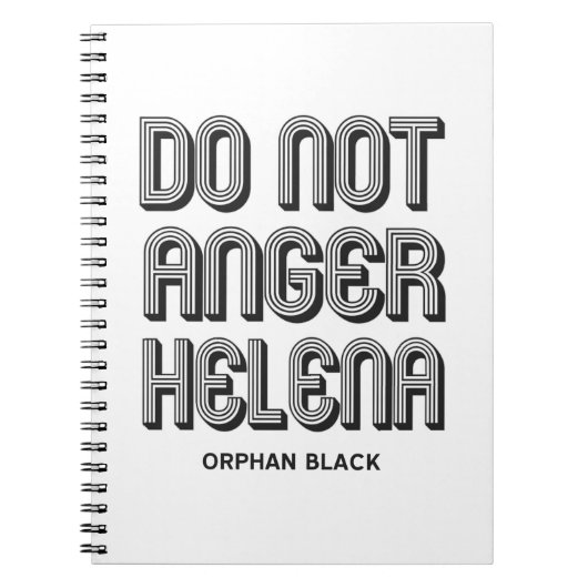 Anger Helena niet Notitieboek (Voorkant)